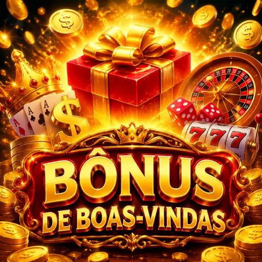 Ilustração de bônus de boas-vindas com moedas douradas da Q98