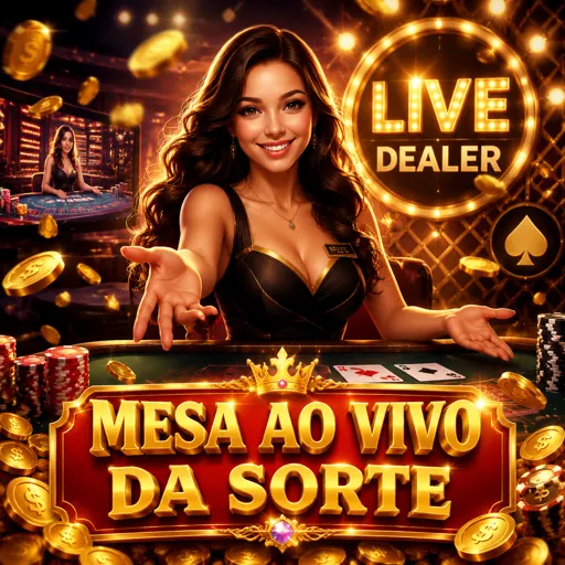 Estúdio de transmissão ao vivo com câmeras apontadas para as mesas de jogo
